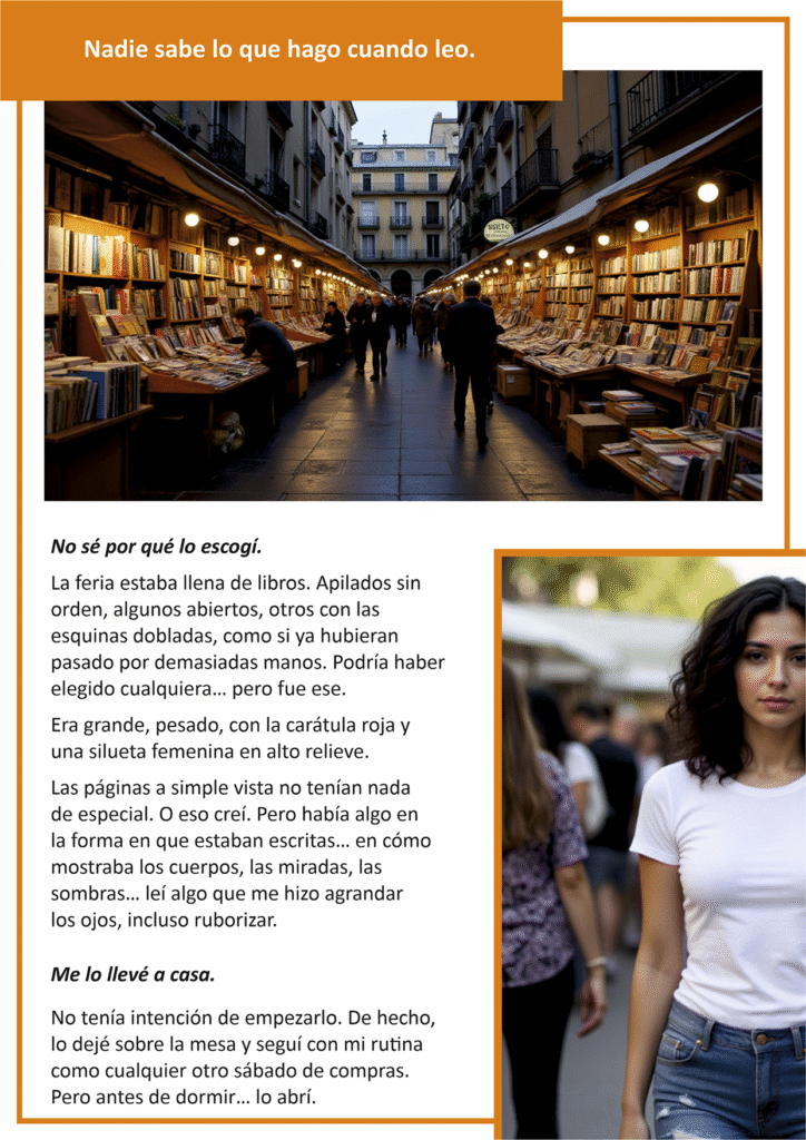 Imagen de mujer leyendo