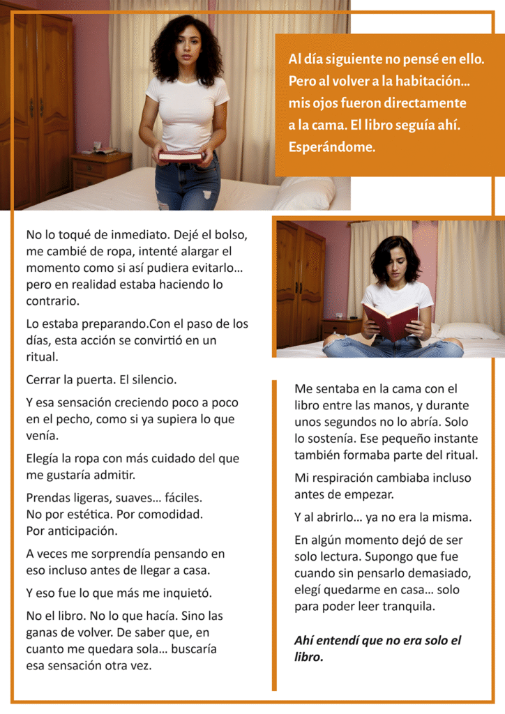 Escena íntima lectura nocturna
